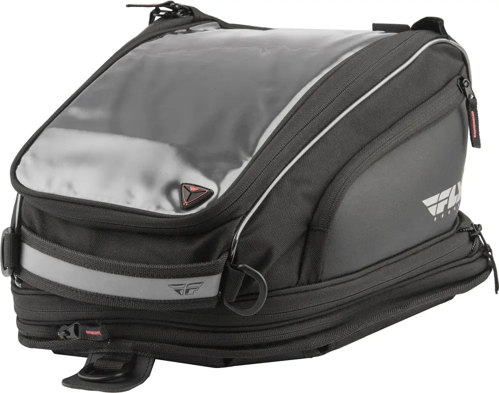 Fly Racing Medium Tank Bag Motorcycle Atv Dual Sport Adv 11L Expandable To 20L Touch Screen Pocket Rain Cover 1