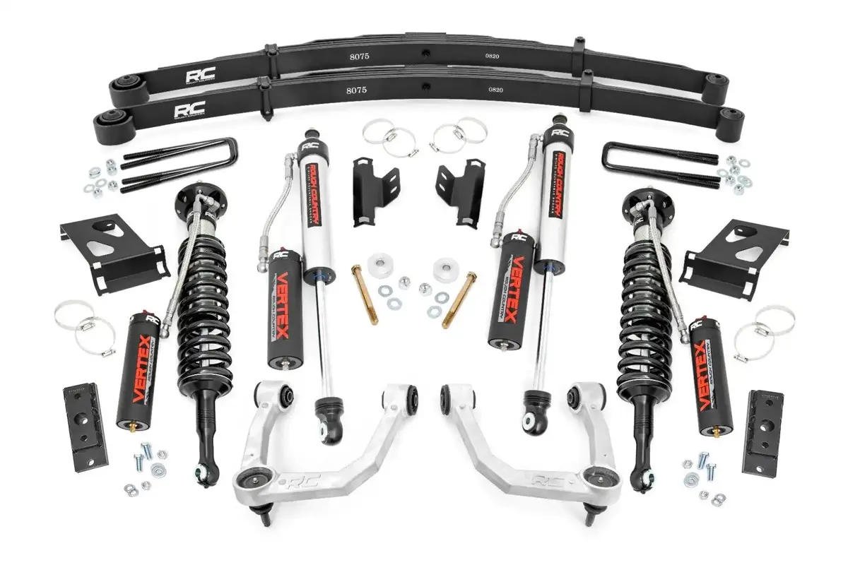 Rough Country | 2005-2023 Toyota Tacoma 4Wd 3.5 Inch Lift Kit - Vertex Coilovers With Vertex Shocks & Rear Leaf Springs 1