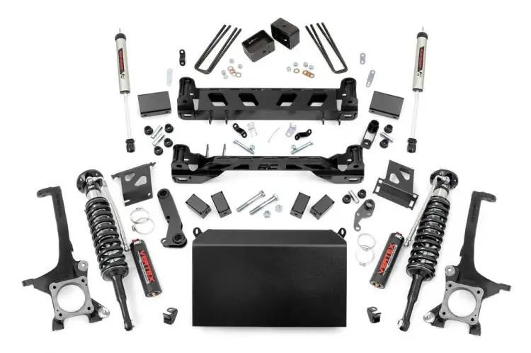 Rough Country | 2007-2015 Toyota Tundra 4Wd 6 Inch Lift Kit - Vertex Adjustable Coilovers With V2 Rear Shocks 1