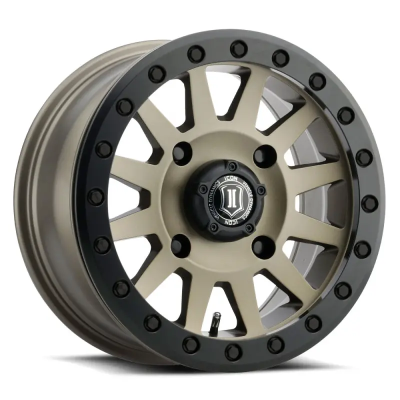 Icon Compression 15X7 4X156 38Mm Offset 5+2 Bs 132Mm Bore Bronze Wheel 1