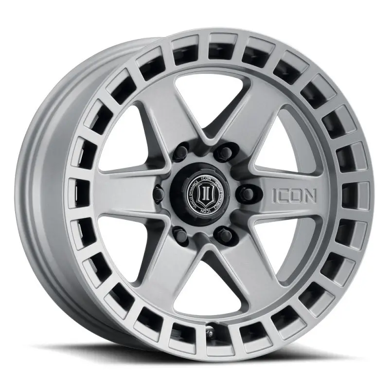 Icon Raider 17X8.5 6X135 6Mm Offset 5In Bs Titanium Wheel 1