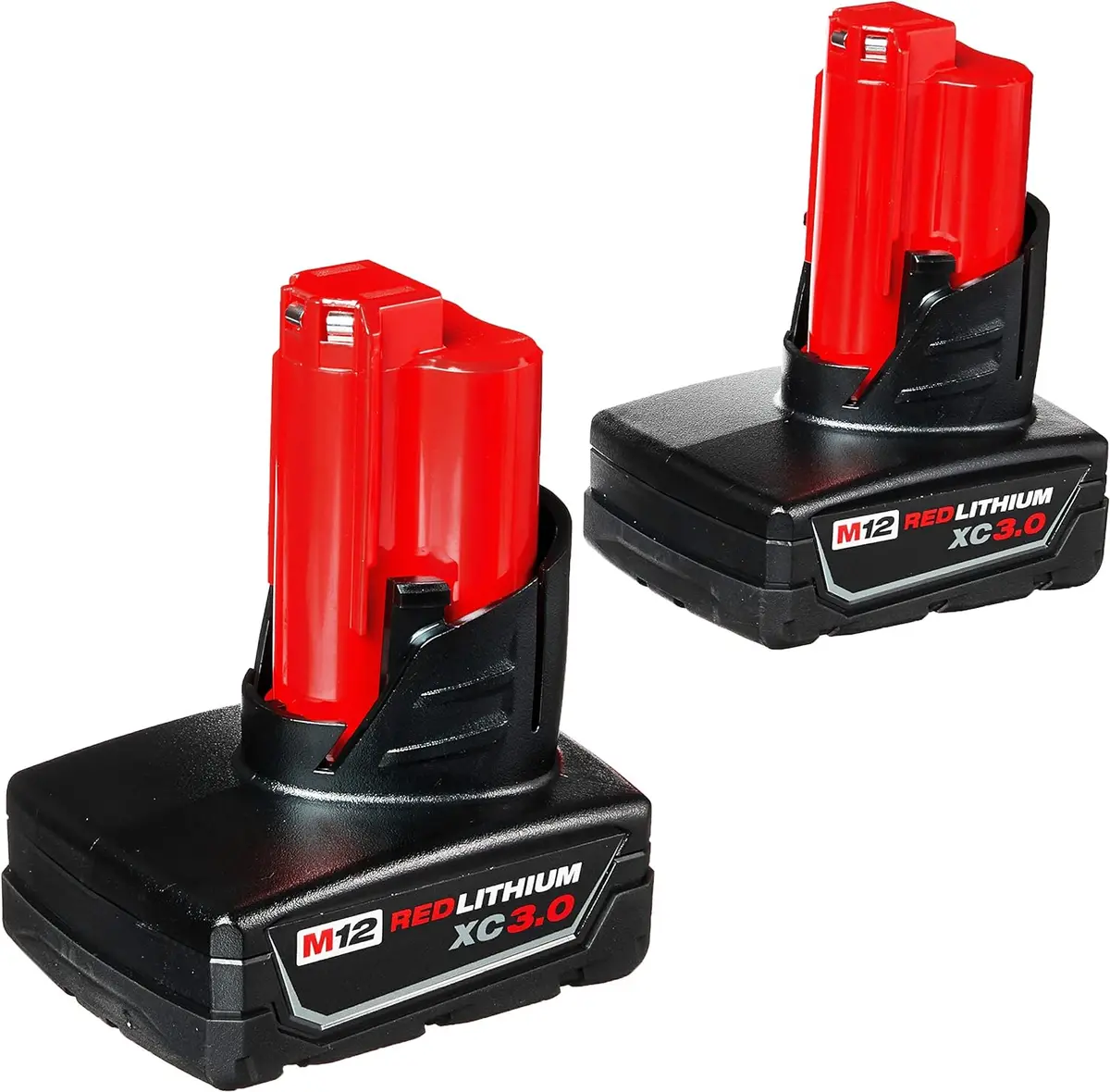 Milwaukee Twin Pack Of 3.0 Amp Hour Extended Capacity 12V Lithium Ion Batteries -  48-11-2412 1