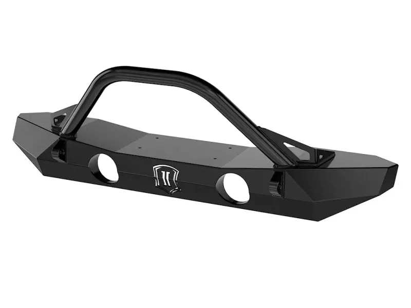 Icon 07-18 Jeep Wrangler Jk Pro Series Mid Width Front Bumper W/Bar/Tabs 2