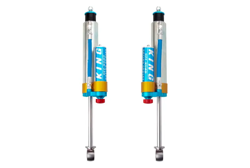 King Shocks | 1996-2002 Toyota 4Runner Rear 2.5 Piggy Hose Reservoir With Adjuster - Pair 1
