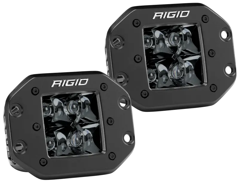Rigid Industries | D2 - Midnight Edition Flush Mount Spot Lights 1