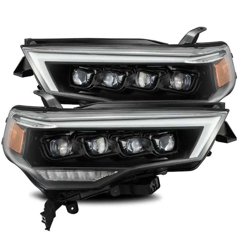 Alpharex 14-20 Toyota 4Runner Nova Led Proj Headlights Plank Style Alpha Black W/Activation Light 1