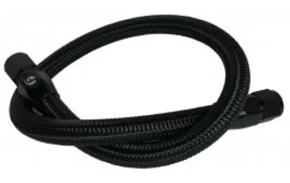 Fleece | 1998.5-2018 Dodge Ram Cummins 34.5In Common Rail / Vp44 Coolant Bypass Hose (Black-Braided) 1
