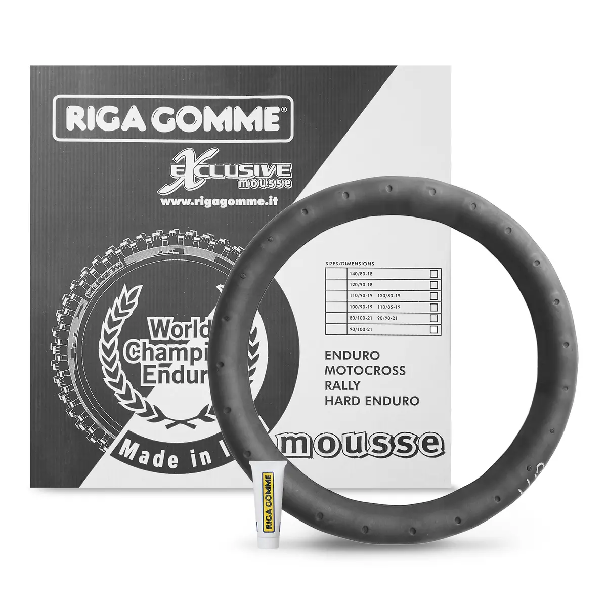 Riga Gomme Standard Mousse Front (90/100-21) 1