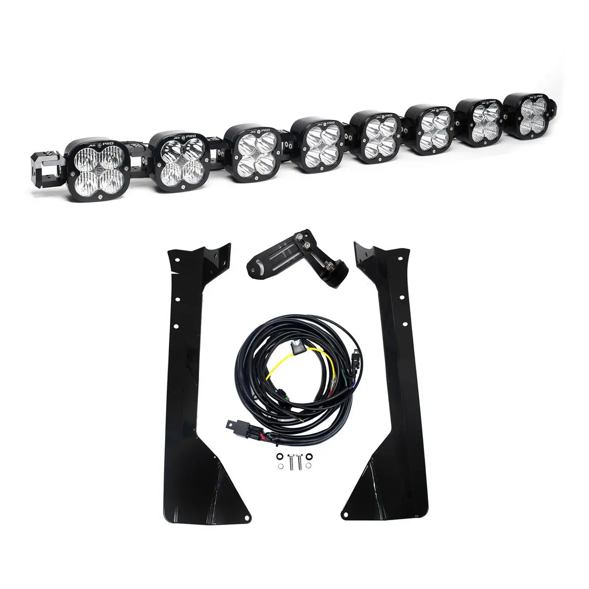 Baja Designs | 2007-2018 Jeep Wrangler Jk Multi-Pattern 8 Xl Pro Linkable Clear Led Light Bar Roof Kit 1