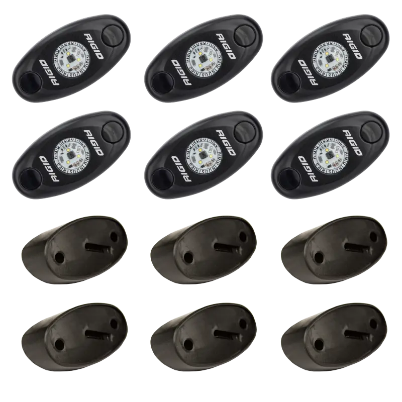 Rigid Industries | Rock Light Kit- Amber (6 Lights) 1
