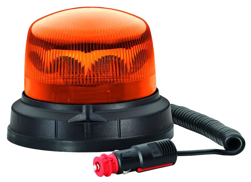 Hella Ledbeacon 930V Amber Warning Light – Magnet-Mounted, Dual-Mode Operation 1