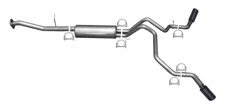 Gibson Black Elite Dual Cat-Back Exhaust System For 2000–2006 Chevrolet Suburban 1500 Ls (5.3L) 1