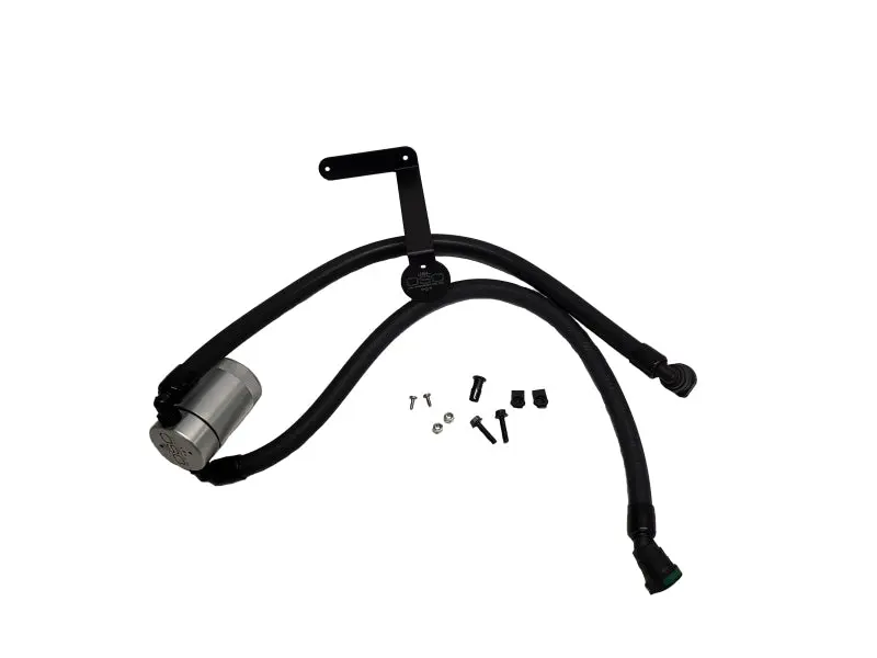 J&L | 2011-2025 Ford F150 2.7L / 3.5L / 5.0L Passenger Side Oil Separator 3.0 - Clear Anodized 1