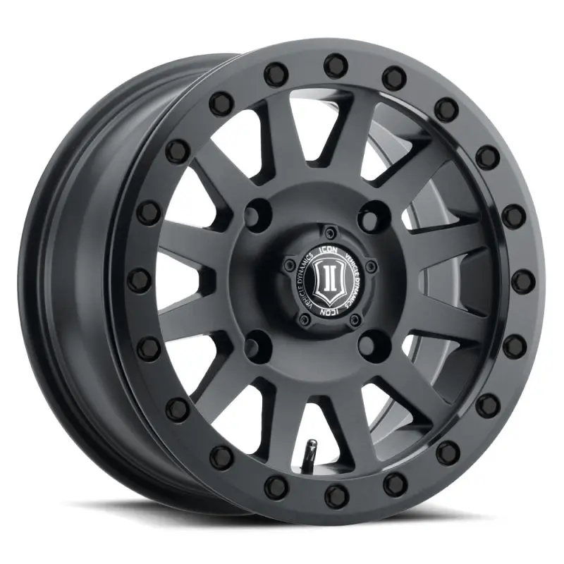 Icon Compression 15X7 4X136 38Mm Offset 5+2 Bs 111Mm Bore Satin Black Wheel 1
