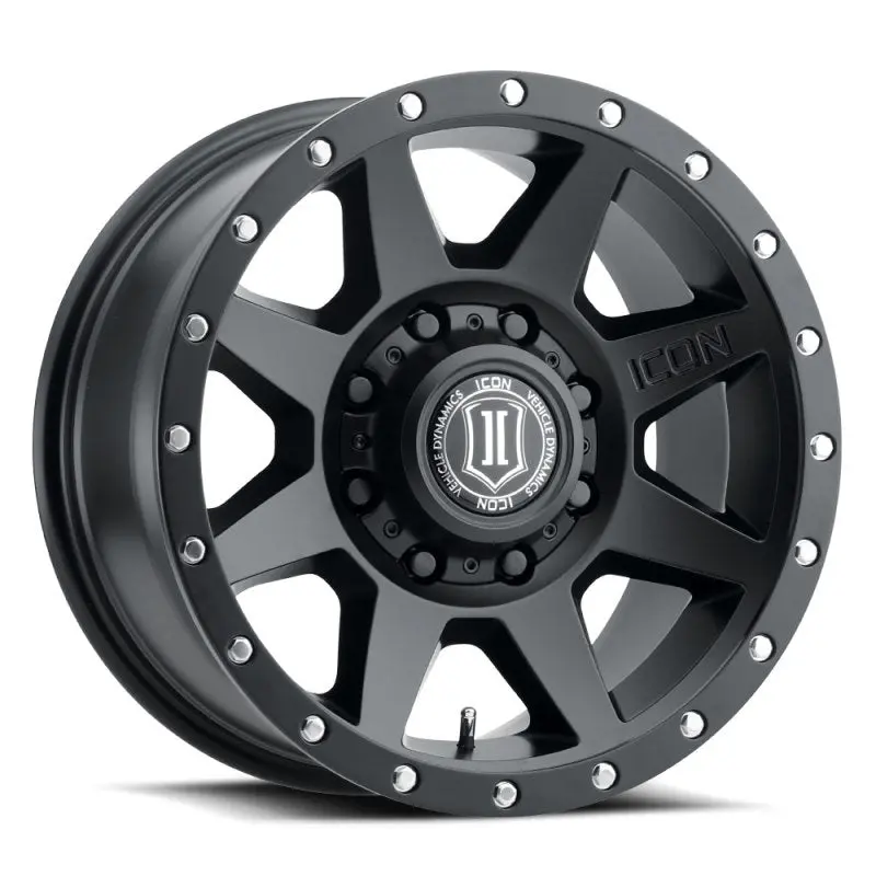 Icon Rebound 17X8.5 8X6.5 13Mm Offset 5.25In Bs 121.4Mm Bore Satin Black Wheel 1