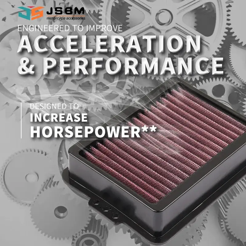 Jsbm Motorcycle Washable Air Filter For Bmw F750gs F850gs F900r F900xr Loncin Valico Voge 900 Dsx Ds Bm-8518 Hfa7801 Pm188t12 1
