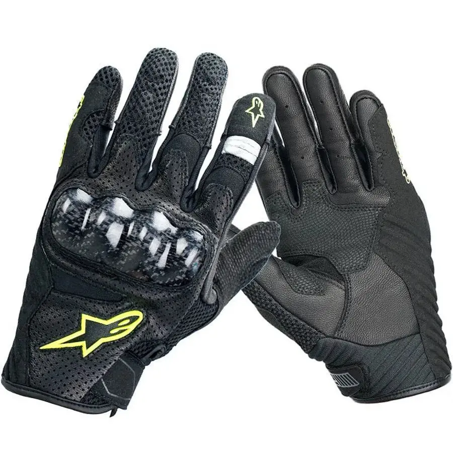 Alpinestars Guantes Moto Smx-1 Air V2 Motocross Motorbike Motorcycle Racing Touch Screen Leather Carbon Fiber Moto Gloves 5