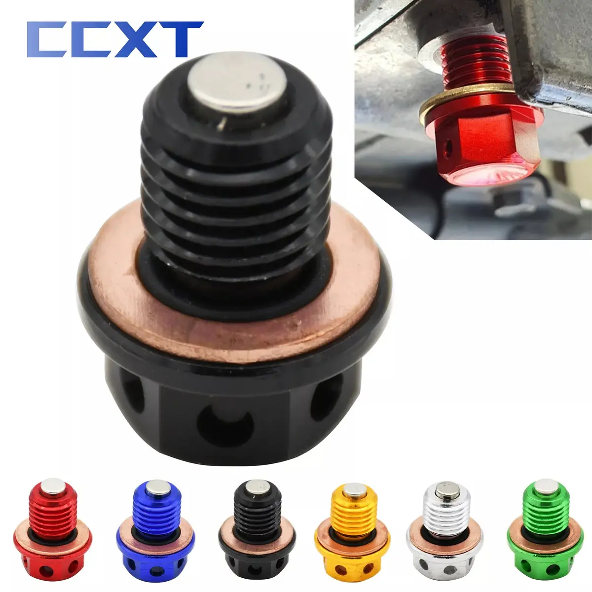 M12*1.5 Cnc Engine Crankcase Magnetic Oil Drain Plug Bolt Screw Replaces For Honda Cb250 Cb350f Cb400f Cb550f Cb650 Cb750 Vf750 1