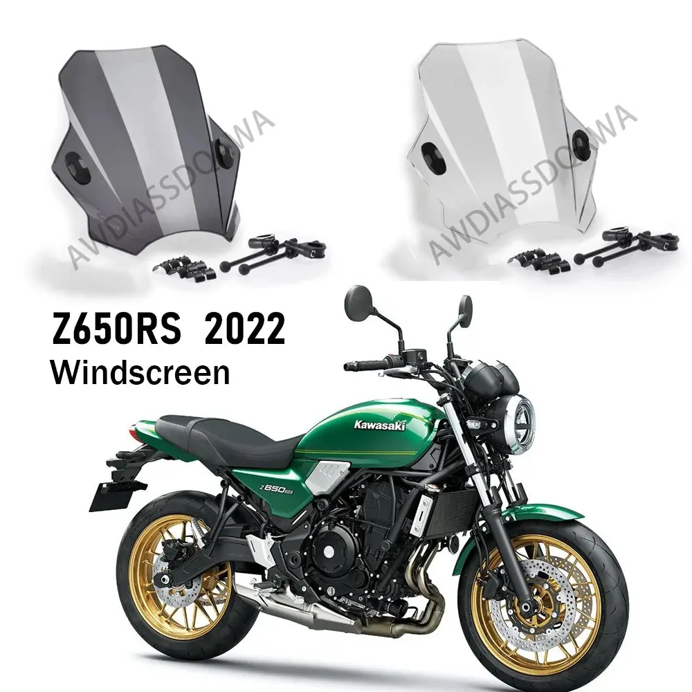 Z650 Rs Motorcycle Adjustable Wind Screen Windshield For Kawasaki Z650rs Z 650Rs 2022 1