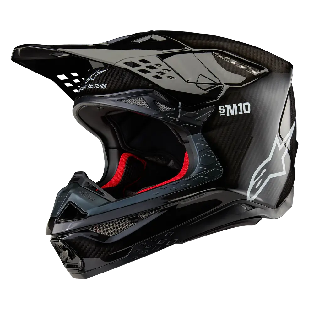 Alpinestars Supertech Sm10 Solid Carbon Helmet (Black Gloss) 1