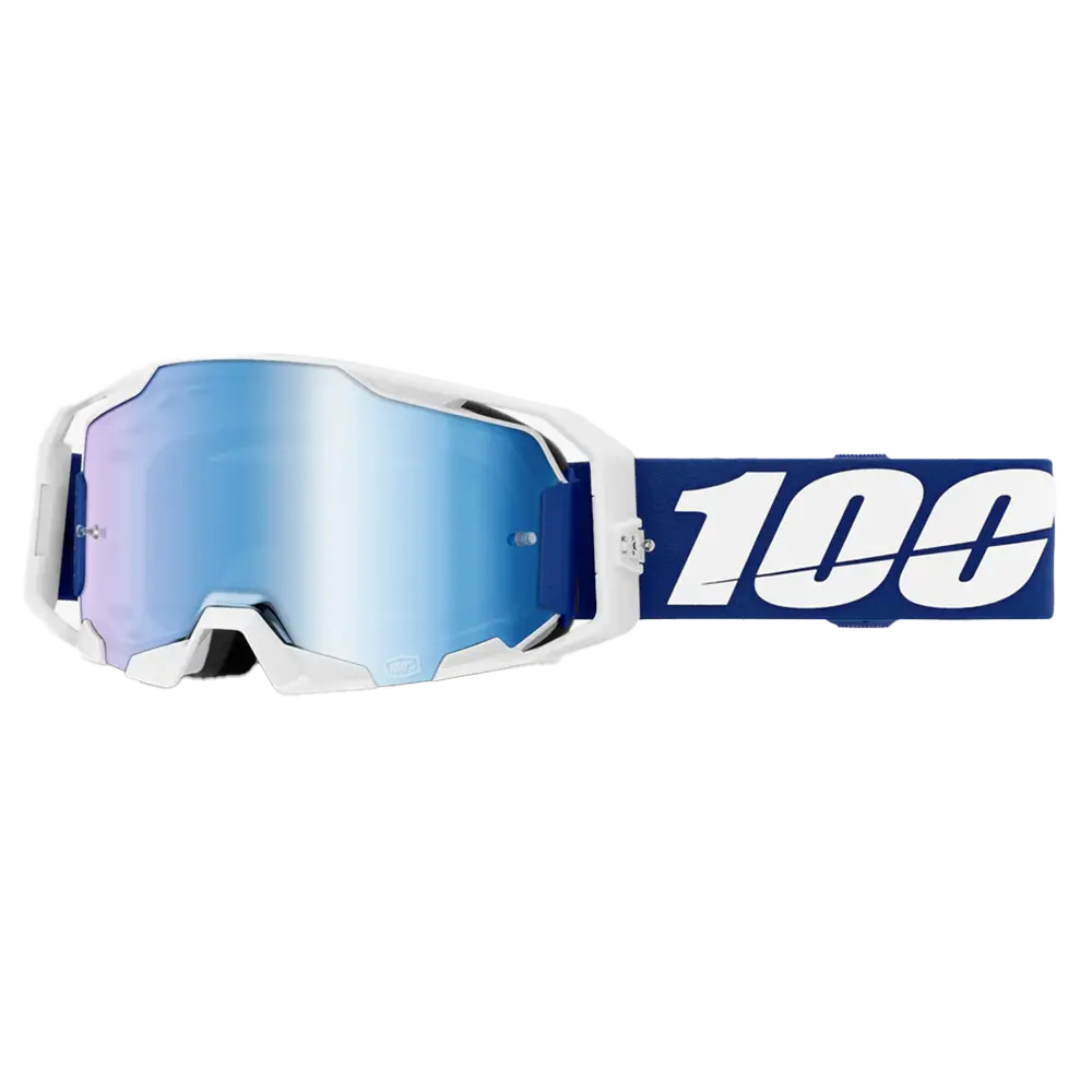 100% Armatic Goggles - Blue (Mirror Blue Lens) 1
