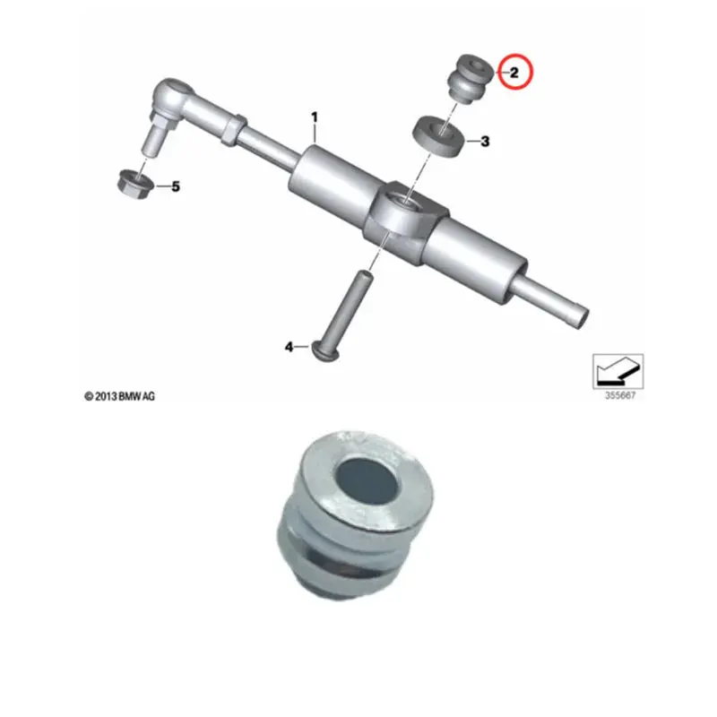 Steering Damper Cushioning Spacer Holder For Bmw R1200gs R1200gs Adv R1250gs R1250gs Adv R1200rt R1250rt Steering Holder 1