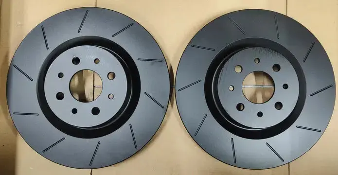 Abarth 500 / 595 284Mm Grooved Front Brake Discs 1