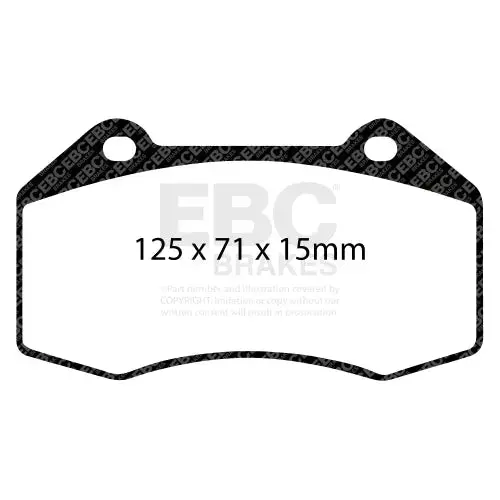 Abarth 595 Competizione Rp-X Track And Race Brake Pads 1