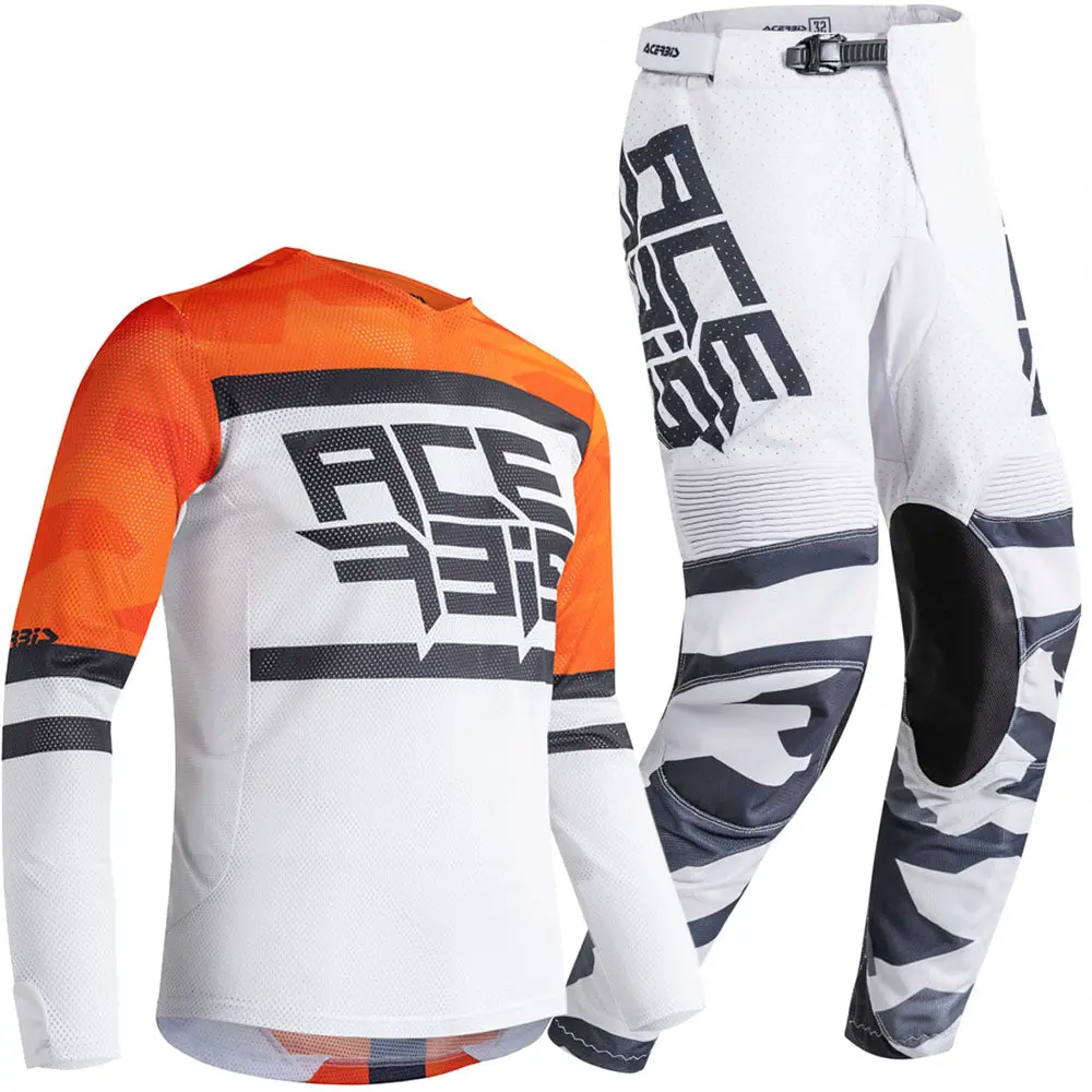 Acerbis Helios Gear Combo (Orange/White) 1