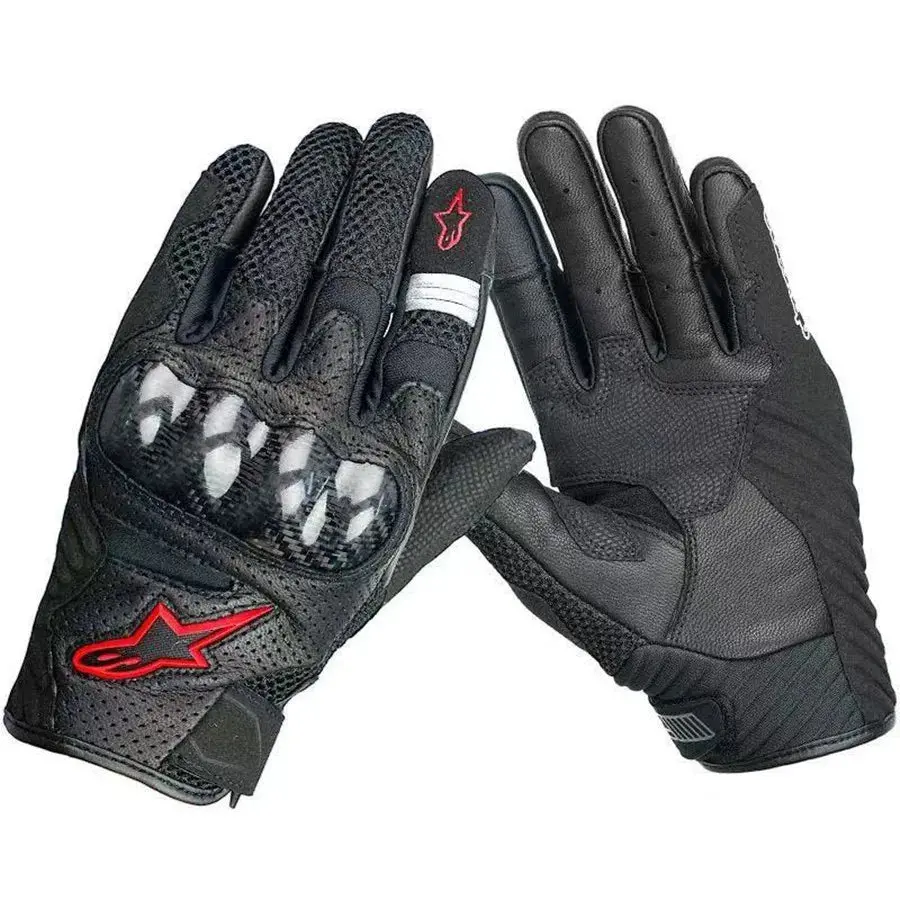 Alpinestars Guantes Moto Smx-1 Air V2 Motocross Motorbike Motorcycle Racing Touch Screen Leather Carbon Fiber Moto Gloves 4