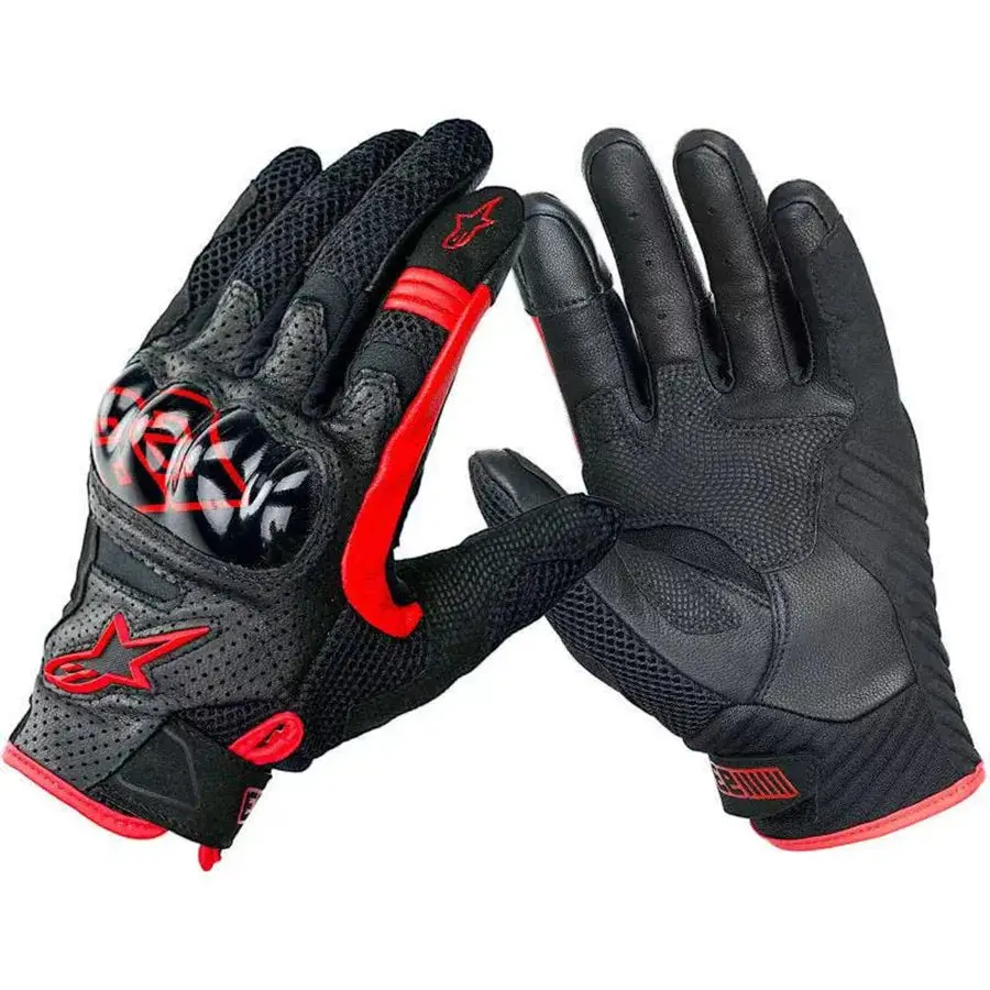 Alpinestars Guantes Moto Smx-1 Air V2 Motocross Motorbike Motorcycle Racing Touch Screen Leather Carbon Fiber Moto Gloves 6