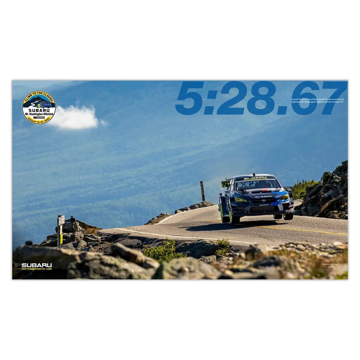 2021 Mt. Washington Hillclimb Record Run Poster 1