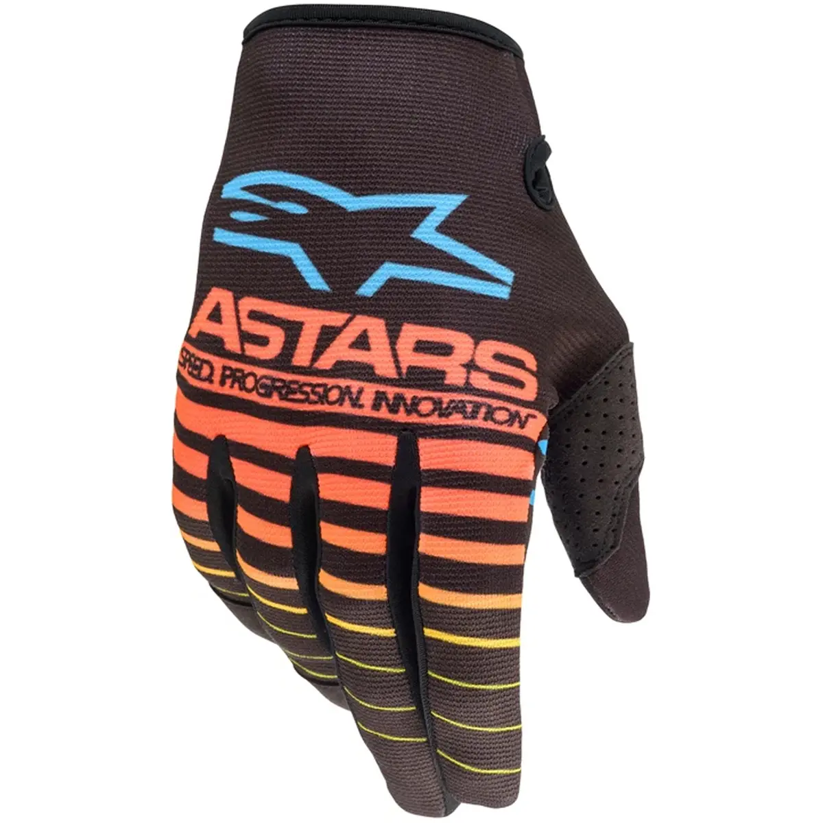 Alpinestars Radar Flight Gloves (Black/Flou Yellow/Coral) 1