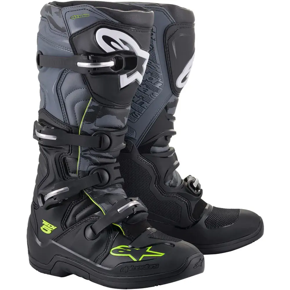 Alpinestars Tech 5 Boots (Black/Grey/Fluo Yellow) 1