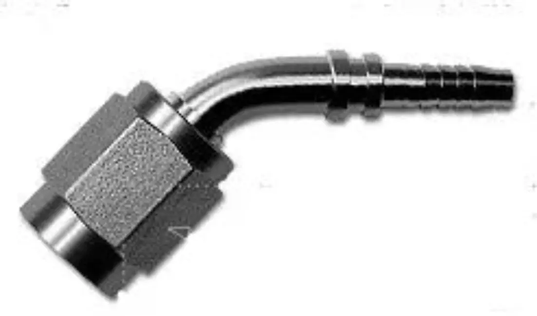 An6 Female Power Steering 45° Hose End 2
