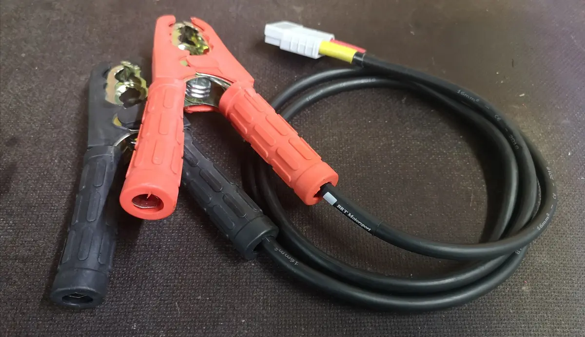 Jump Lead Anderson Connector To Crocodile Clips Cable 1
