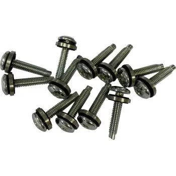 Drag Specialties Fuel Pump Top Plate Hardware Screw Kit – Fits Harley Dyna 2004‑2017 – Replaces Oem 1331 – Torx Button‑Head W/ Seal Washer – 3/4" Screws – 12‑Pack 1