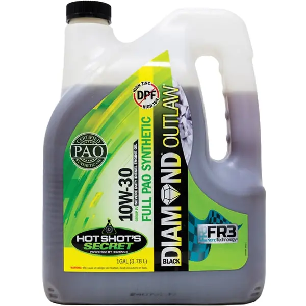 Hot Shot's Secret | Black Diamond Outlaw Full Synthetic 10W-30 Engine Oil - 1 Gallon 1