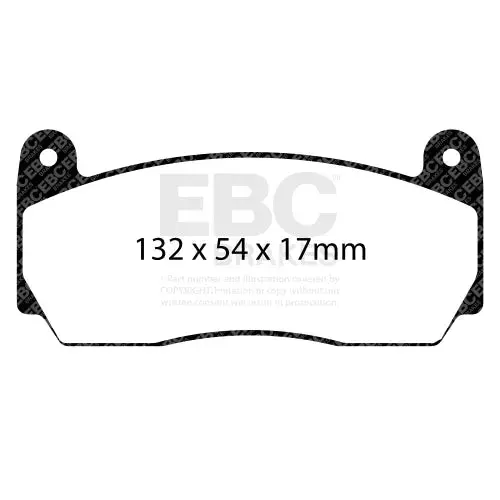 Abarth 500/595 Ebc Big Brake Kit Pads 1