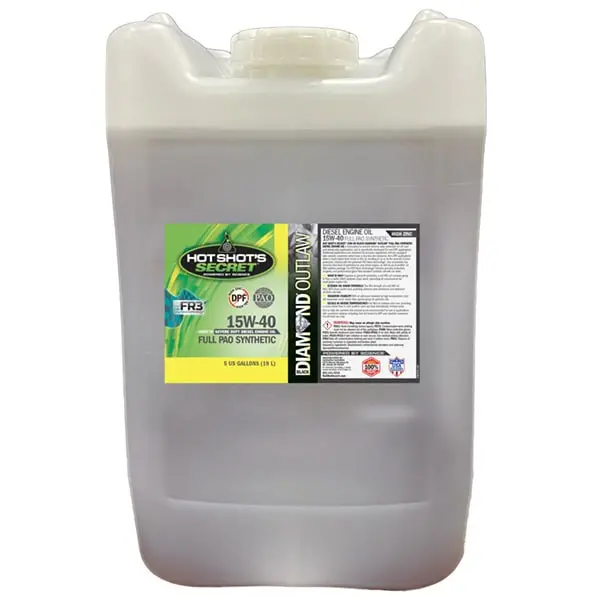 Hot Shot's Secret | Black Diamond Outlaw Full Synthetic 15W-40 Engine Oil - 5 Gallon 1