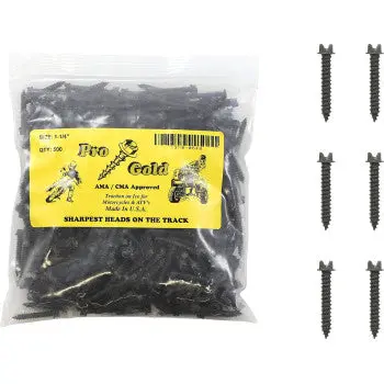 Original Gold Pro Ice Racing Screws – 1.25" Deep‑V Traction Studs 500 Count Pack Made In Usa 1