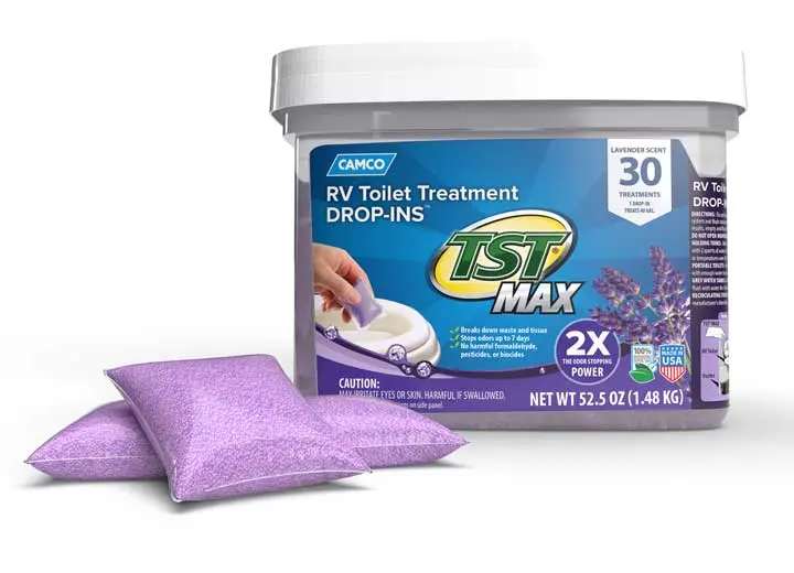Camco Tst Max Rv Toilet Treatment Drop-Ins - Lavender Scent -41553 1