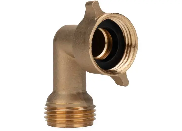 Camco 90-Degree Hose Elbow For Rvs - Solid Brass Construction-22505 1