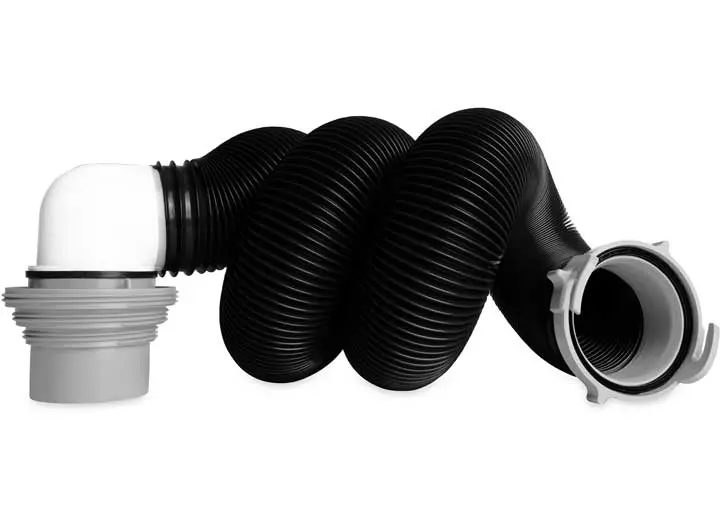 Camco Rv Sewer Kit | Pre-Attached Fittings, A 10-Foot Sewer Hose, Translucent Sewer Elbow With 4-In-1 Adapter - 39551 1