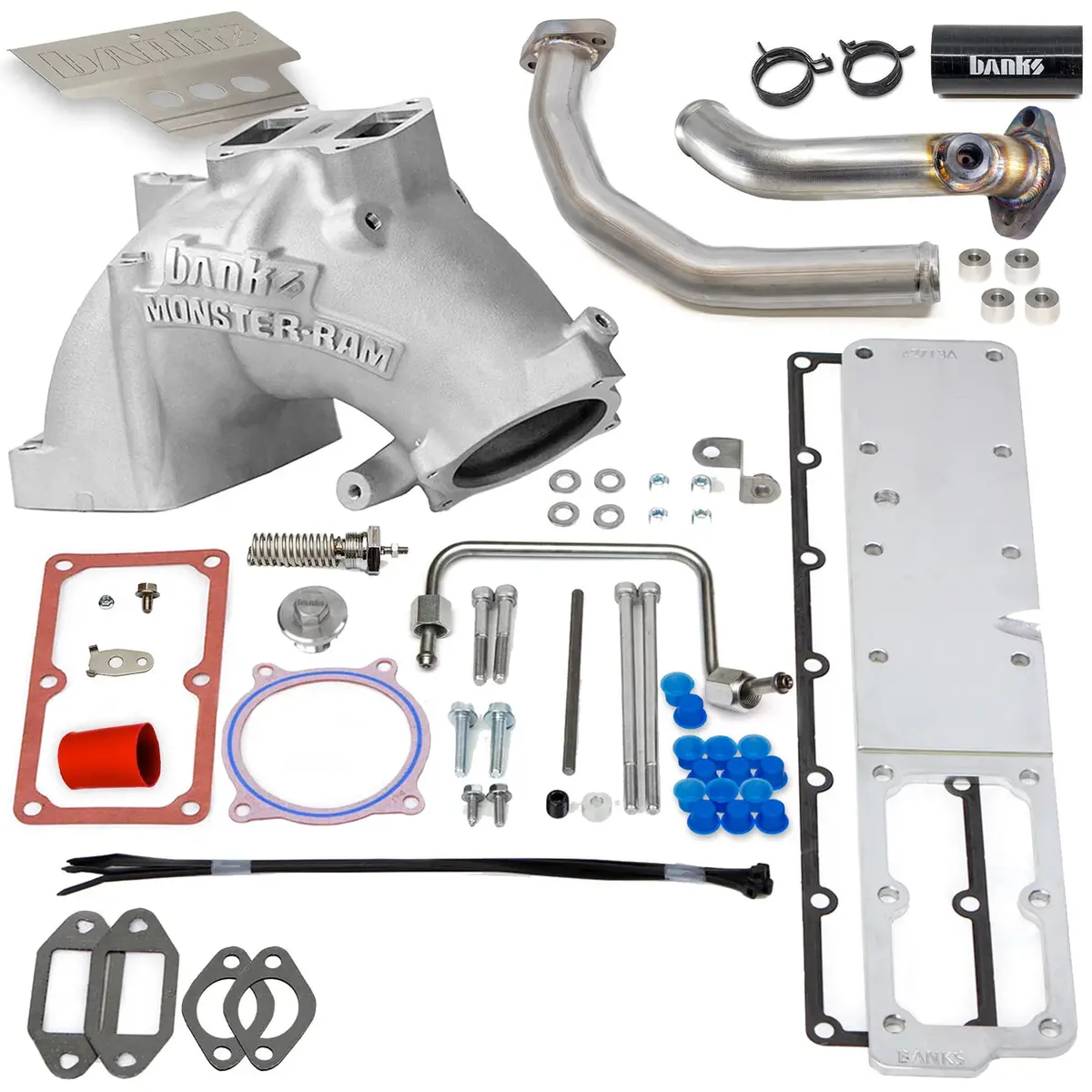 Banks Power | 2019-2024 Dodge Ram 6.7L Cummins Cab & Chassis Monster-Ram Intake System With Fuel Line - Natural With Heater System 1
