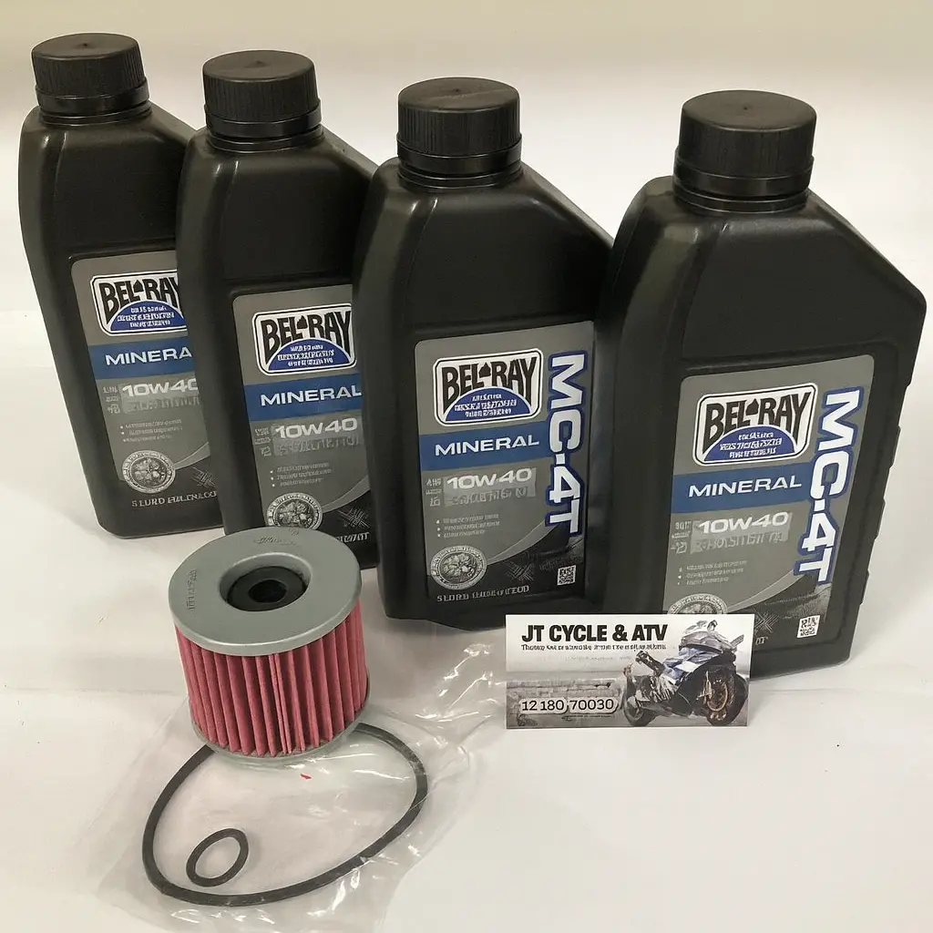 Kawasaki Concours Zg1000 Oil Change Kit  Bel‑Ray 10W‑40 + Oil Filter (1986–2006) 1