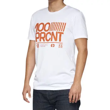 100% Tech Surman T‑Shirt White – Size Large  Quick‑Dry Performance Tee 1