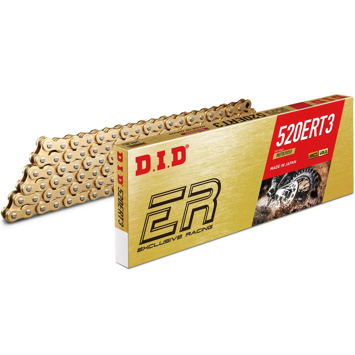 Did 520 Ert3 120 Link Exclusive Racing Chain (Gold) 1