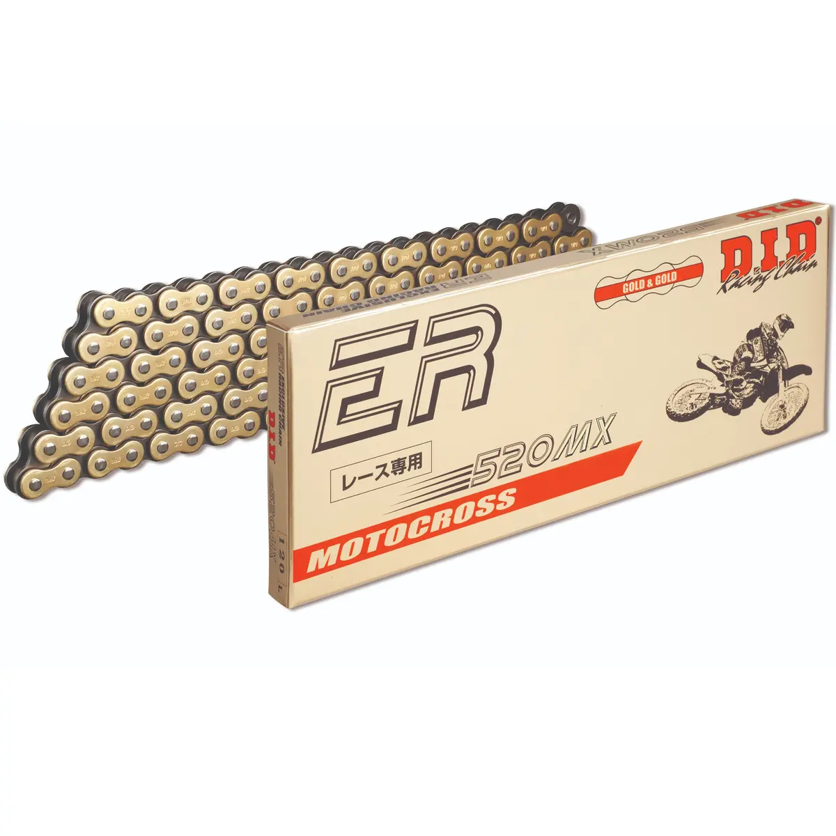 Did 520 Mx 120 Link Exclusive Racing Chain (Gold/Black) 1