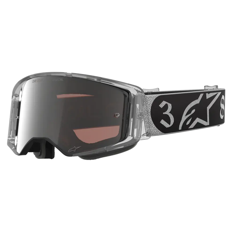 Alpinestars Supertech Vision Goggle Dngr38 Xxv - Black Silver (Mirror Silver Lens) 1